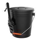 Balde de cinzas Pure Garden 18L com tampa e pá resistente ao calor