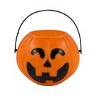 Balde De Doces De Halloween Para Crianças, Cesta De Fantasma E Abóbora Branca, Verde E Roxa, Suporte