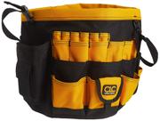 Balde de ferramentas Custom Leathercraft 4122 61 bolsos preto/amarelo Balde de ferramentas Custom Leathercraft 4122 61 bolsos preto/amarelo