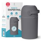 Balde de fraldas L.A. Baby Magic 100% isento de odor System Grey