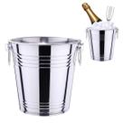 Balde de Gelo Aço Inox Para Champagne e Bebidas 4 Litros
