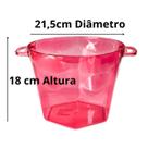 Balde De Gelo Cerveja Vinho Champanheira Acrilico 4.250 ML