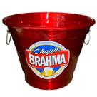 Balde de gelo Chopp Brahma 6 Litros Personalizado Vermelho