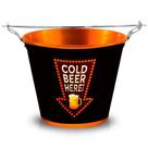 Balde de Gelo Cold Beer Here 5L Original Licenciado
