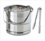 Balde De Gelo Com Pegador E Bandeja Separadora Inox
