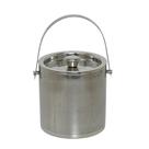 Balde de Gelo com Tampa em Aço Inox Prata 16cm 16693-PL
