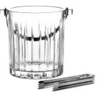 Balde de Gelo Cristal com Pinça e Alça 1L Linha Soho L'Hermitage Acessórios Bar