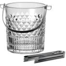 Balde de gelo Esplanada c/ pinça cristal 1L -L Hermitage