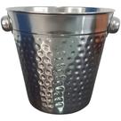 Balde de Gelo Martelado Inox 1L para Servir Bebidas em Aço Inox Prata em Casa Tem