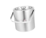 Balde de Gelo Mini Polar Prata com pegador, 3L