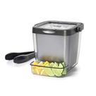 Balde de Gelo OXO Good Grips - Parede Dupla, 7,37L, Cinza - com Pinça