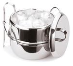 Balde De Gelo Térmico Inox Com Pinça Tampa 1 Litros Drinks Bar Bebidas Baldinho Festa Mesa Servir Cooler