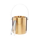 Balde de Gelo Wolff Old Fashioned Dourado de Aço Inox