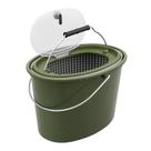 Balde de Isca Viva Double-Deck c/ Coador de Peixe Destacavel
