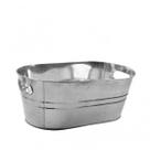 Balde de metal galvanizado retangular para cerveja 7,6l