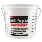 Balde de plástico Bucket Leaktite 35054 transparente de 4,75 L com anel de metal