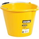 Balde De Plástico Extraforte, 12 Litros, Amarelo, Vonder Balde De Plástico Extraforte, 12 Litros, Amarelo, Vonder