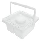 Balde de Plástico para Lavar Pincel Keramik Quadrado 13x13cm