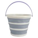 Balde dobravel de plastico 10 litros - simplo branco