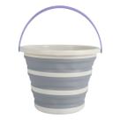 Balde dobravel de plastico 10 litros - simplo branco
