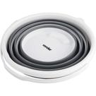 Balde Dobrável Vonder 10 Litros Cinza E Branco Ø315 Mm X 255 Mm Balde Dobrável Vonder 10 Litros Cinza E Branco Ø315 Mm X 255 Mm