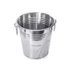 Balde Gelo Aço Inox Pequeno 12cm 800 ml com Alças Frigopro