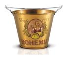 Balde Gelo Cerveja Bohemia Retro 6l Original Dourado Adega