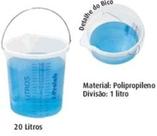 Balde Graduado em PP 20 litros Com bico