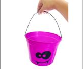 Balde Happy Halloween Roxo - Olhos e Boca - Cromus Balde Happy Halloween Roxo - Olhos e Boca - Cromus