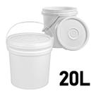 Balde Industrial 20 Litros Livre Bpa Branco Atóxico - Jaguar