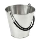 Balde Inox Oval 8 Litros - Para Ordenha, Água, Limpeza, Gelo e Decoração - SF27