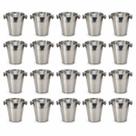 Balde Inox Para Gelo Kit 2 4 8 Unidades Para Bebidas Drinks Adegas Festa Evento Buffet Balde Inox Para Gelo Kit 2 4 8 Unidades Para Bebidas Drinks Adegas Festa Evento Buffet