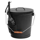 Balde JupiterForce Ash Carrier, metal galvanizado de 5,15 galões