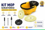 Balde Mop Perfect Esfregão Cesto Inox Cabo 1,60 Metros 16l Amarelo