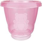 Balde ofurô adoleta bebê 17,5 litros rosa transparente bpa free
