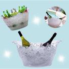 Balde P Gelo Acrílico Cerveja Vinhos Refrigerante Champanhe Festa Natal Ano Novo