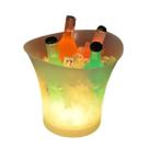 Balde P/ Gelo Rgb Caixa De Som 20w Led 5l Festa Musica Bateria Embutida