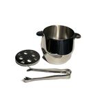 Balde para Gelo com Pegador Inox 1 Litro - Viel
