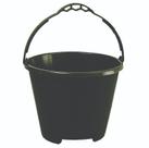 Balde para Obra 12 Litros PVC Preto Canal 2003 - Ideal para Construção