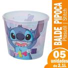 Balde para pipoca plasutil stitch 5x2,1l