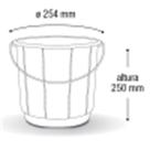 Balde plastico 10 litros (alca de ferro) ARQPLAST amn - Casa Limpa