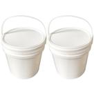 Balde Plástico 10L Alça Plástica Temakeria Com Tampa 2 Pçs