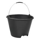Balde Plástico 12 Litros Preto Zumplast