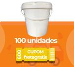 Balde Plástico 3.6 Litros Livre de BPA - Kit com 100 Peças