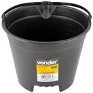 Balde Plástico para Concreto de 12 Litros com Bico Preto - 3315000212 - VONDER
