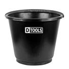 Balde Plástico Reforçado Preto 12 Litros - Altura 26cm Largura 33cm Profundidade 27cm