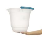 Balde Plástico Transparente com Alça 12L Hydrus Sanremo