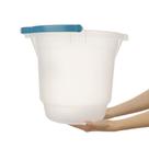 Balde Plástico Transparente com Alça 15L Hydrus Sanremo