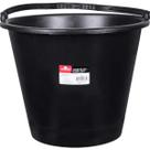 Balde pvc Para Construção Concreto preto 12 Litros Preto Worker