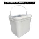 Balde Retang 3.6L Tampa Lacre P Tomar Sopa-30 Un